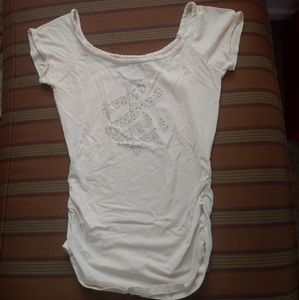 Silver and gold embellished top